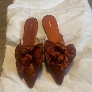 Zara Women’s Brown Bow Mules